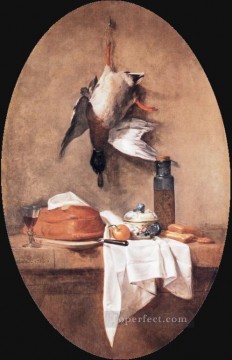 Bodegón de pato Jean Baptiste Simeon Chardin Pinturas al óleo